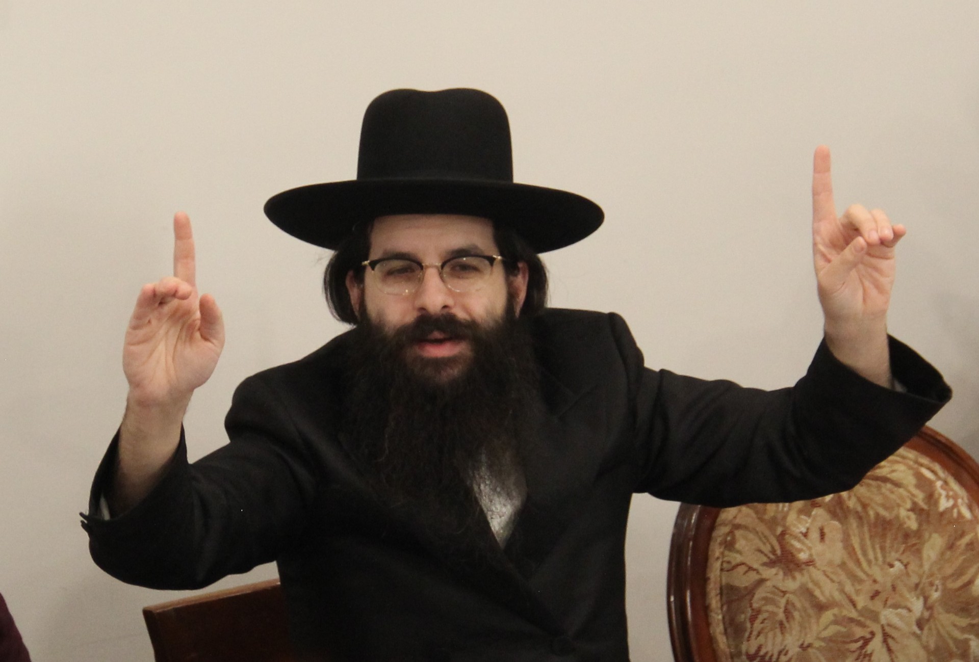 The Rosh Yeshiva learning